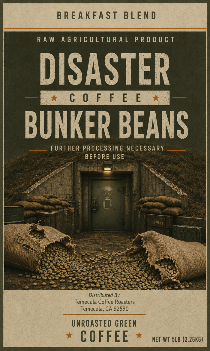 Bunker Beans Raw Green Coffee Beans - 5lbs